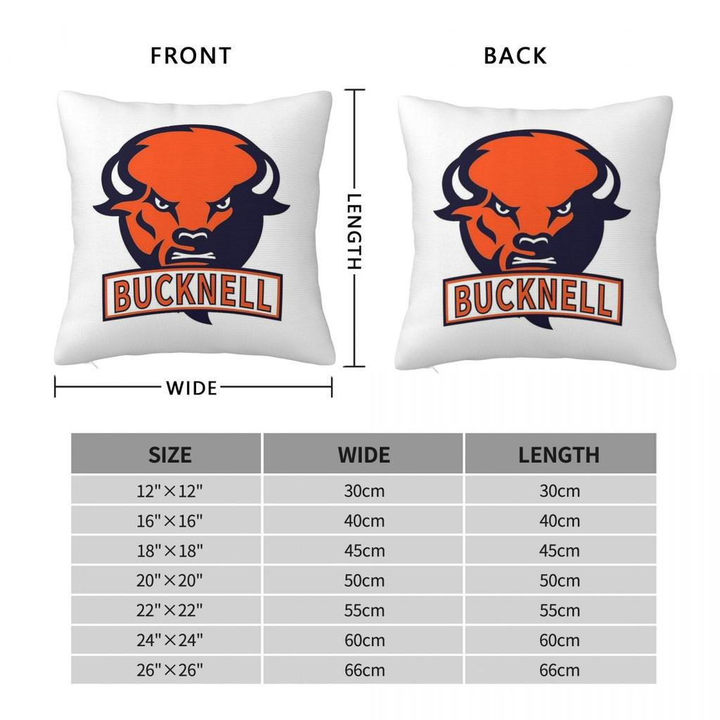 Bucknell University Square Pillowcase Polyester Linen Velvet Creative Zip Decorative Throw Pillow Case Home Cushion Cover