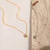 S925 Sterling Silver Butterfly Pendant Necklace with Zircon, European & American Style Clavicle Chain for Women