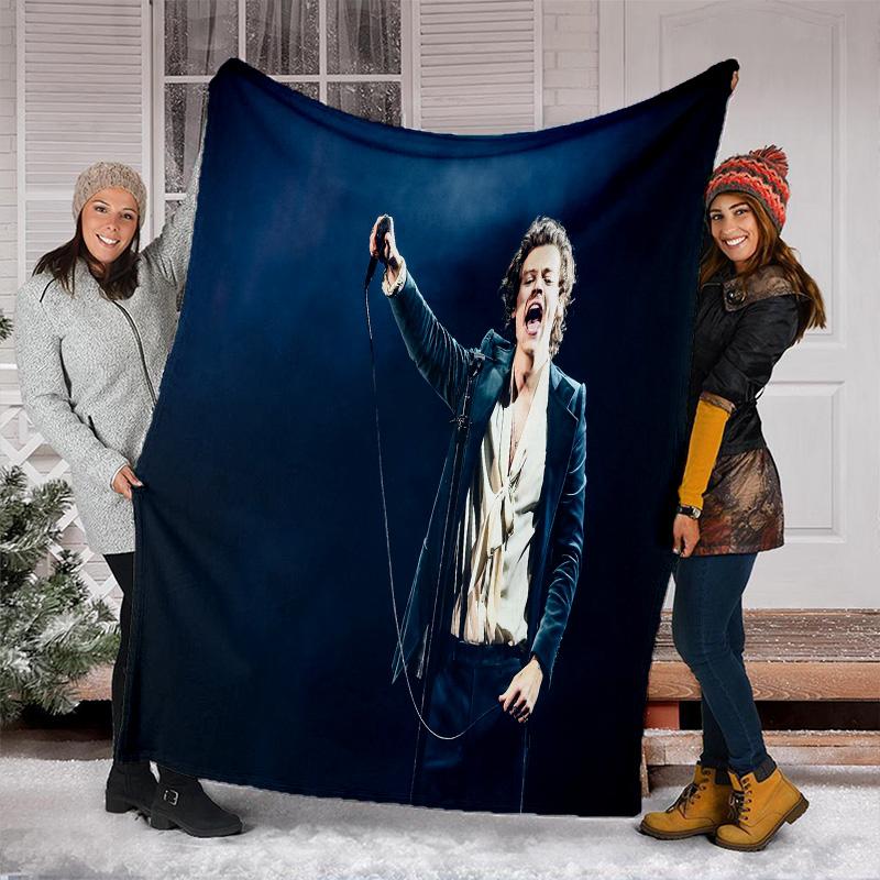 Coperta Harry Styles Perfetta per Tutte le Stagioni Morbida Confortevole Divano Ufficio Pisolino Viaggio Regalo di Compleanno Regalo di Natale