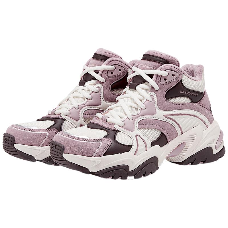 Skechers Women s Retro High-Top Plush Dad Shoes 167987 36.5