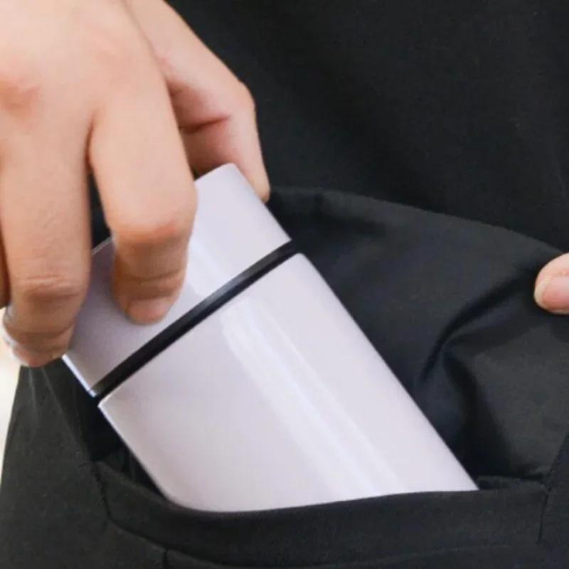Intelligent mini pocket thermos cup 200ml temperature display water bottle stainless steel vacuum bottle thermos bottle