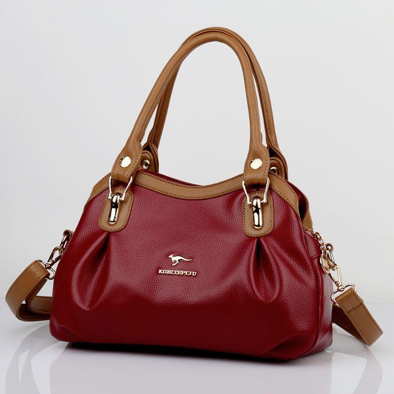 Fashion Women Bags Luxury Totes Bag Cowhide Leather Shoulder Handbags Lady's Bag Large Capacity Shopper Handbag