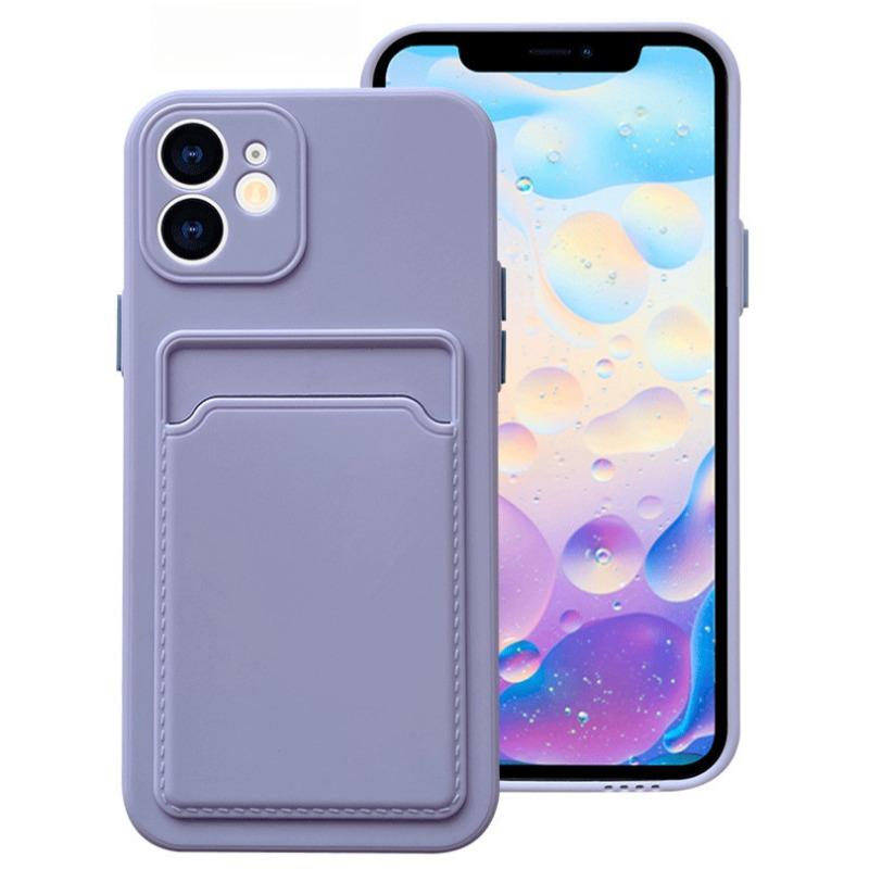 

IPhone 16 Card Bag Card Case Suitable for Apple 15 Contrasting Color Button Skin Feeling XR Full-pack Lens Protection Case iPhone 6/6S