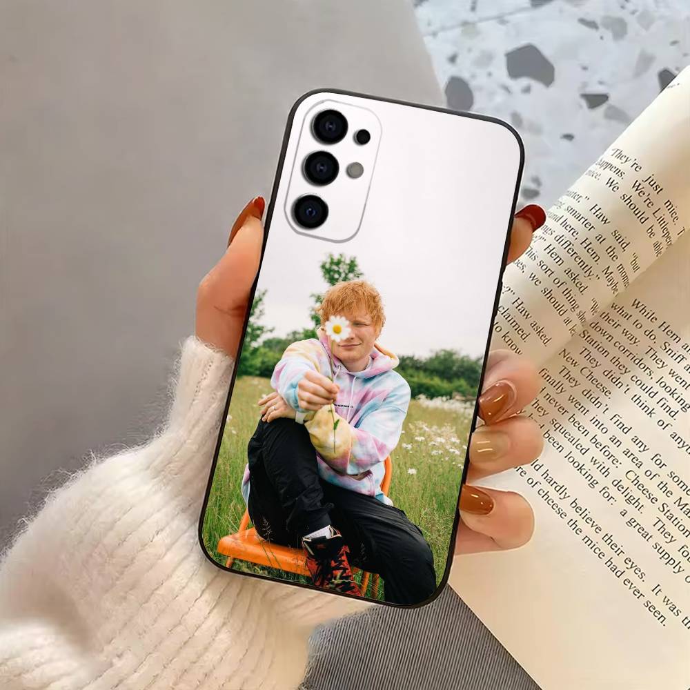 Singer E-Ed Sheeran-S Phone Case For Samsung S25,S24,S21,S22,S23,S30,Ultra,S20,Plus,Fe,Lite,Note,10,Black Cover
