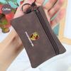 Suede Portable Car Key Bag Zipper Wallet Card Coins Pouchs  For Porsche 911 718 Taycan Panamera Cayenne Macan Accessories GZ2