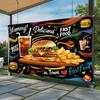 Fundal Petrecere Fast-Food 2D pentru Decorare Stand Food Truck