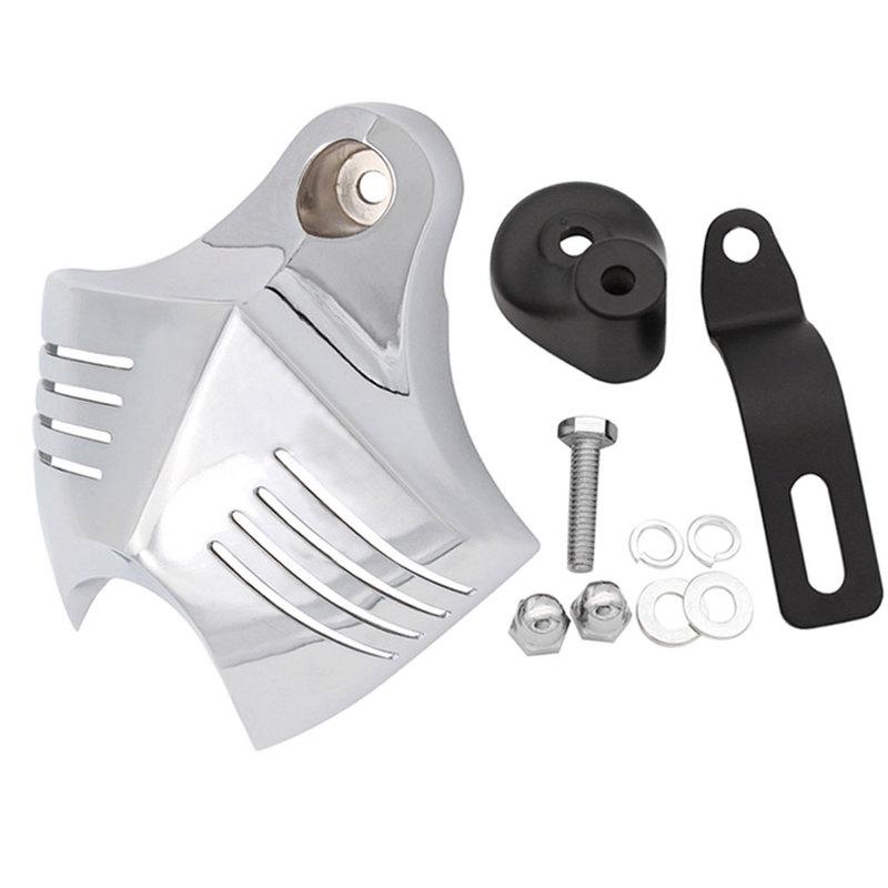 Motorcycle Accent Accessory V-Shield Horn Cover Protector for XL883 XL1200 Cruiser Chopper Bobber Cafe Racer