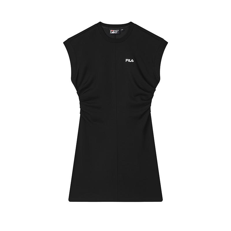 New FILA HERITAGE Sleeveless Dress Women's Jet Black F51W528301F-BK