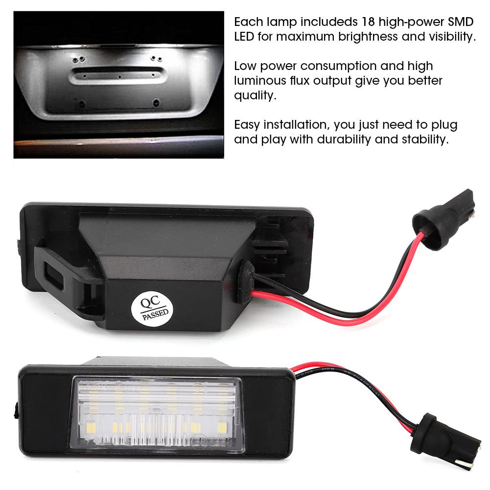 2ks Auto SMD 18 LED osvětlení SPZ vhodné pro Pathfinder R51 022005082010