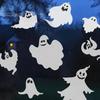 Waterproof PVC Stickers Halloween Ghost Window Clings, Static Stickers, Glass Removable Decals Decals, Spooky Home Decor for Indoor Outdoor