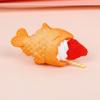 Simulation Small Fish Dried Cake Keychain Keyring Fruit Ice Cream Food Toy  Couple
