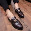 Slip On New Men's Leather Shoes Luxury Designer Style Office and Leisure Business Fashion Party Nightclub Loafers