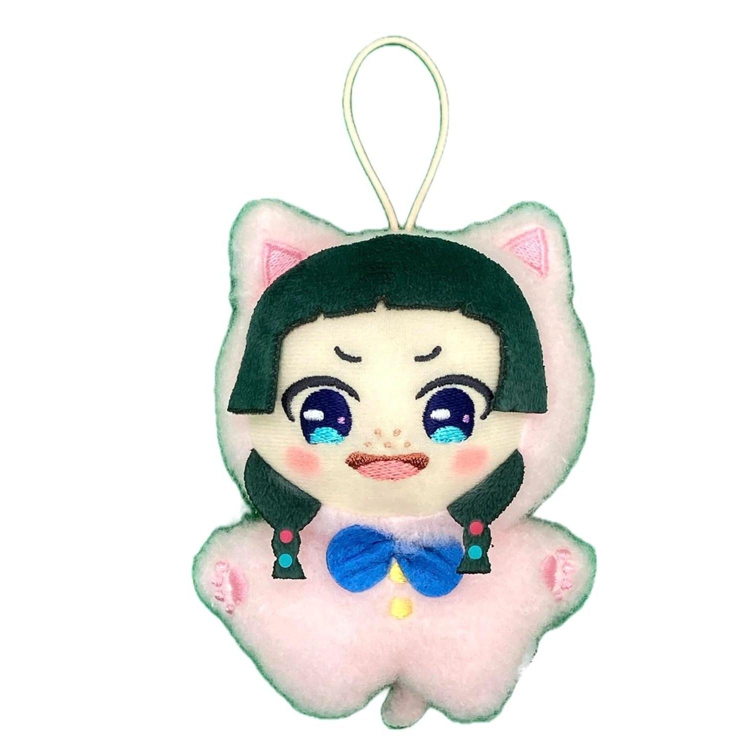 Pharmacys Monologue Kigurumi Mascot Approximately 12 cm Plush Toy (Cat Cat / Pink)