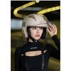 Motorcycle Helmet Winter Warm Ear Protection Electric Half Helmet All Season Universal Safety Helmet Double Lens