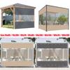 Outdoor Clear PVC Tarp Curtain Waterproof Heavy Duty Patio Rainproof Curtain