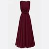 Elegant Chiffon Evening Dress With Deep V Neck For Wedding And Formal Events