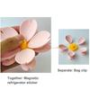 4Pcs 2 In 1 Sakura Magnetic Clip 3D Food Storage Clip Refrigerator Magnet  Snack Storage