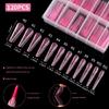 120Pcs ABS False Nail No Paper Support Required Comfortable Wearing For Quick Nail Extensions Manicure Lover