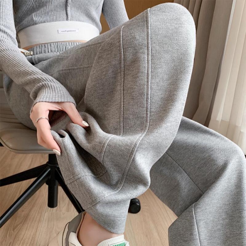 

Брюки банан для беременных: 2024 Весна/Осень Драпирующиеся, Длинные до пола, Широкие спортивные штаны для активных мам L (106-125 cm) серый