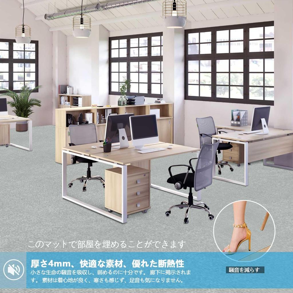 Exclusive HAODEMI Hallway Carpet Kitchen Long Reduces Leg and Back Stair Kitchen 4mm Thick PU Comfortable Compatible with Underfloor Noise Reduction