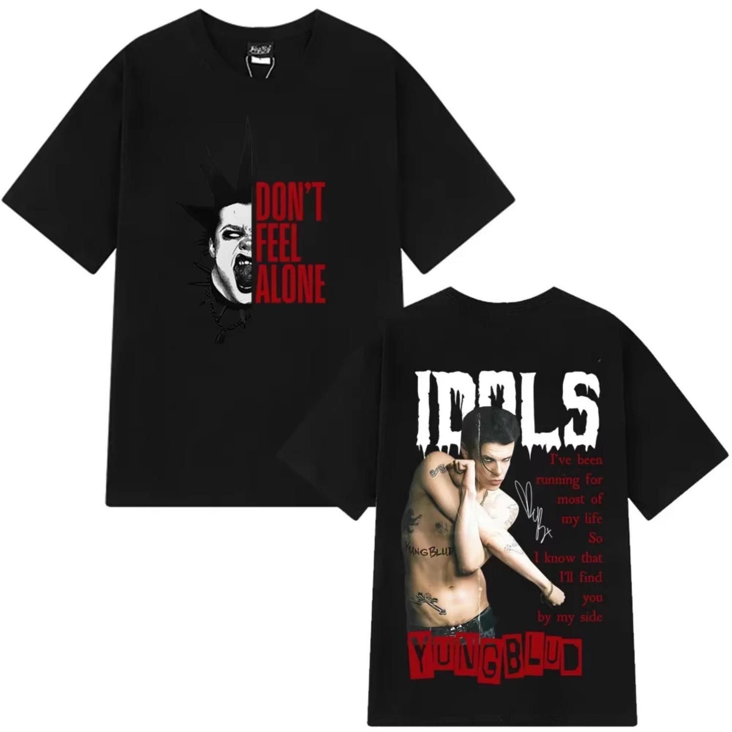 

Cloud Bluud Printed T-Shirt for Icon World Tour 2026 Edition Printed T-Shirt for Men and Women Fashion T-Shirt Streetwear XXXXXL чорний