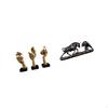 Resin Thinker Statues Abstract Art Sculptures for Office Bookshelf Living Room Bull Figurine Feng