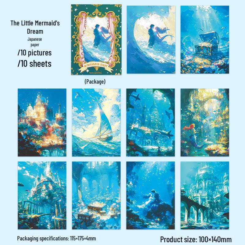 Sommernachtstraum Märchen Aufkleber: DIY Journal Dekoration