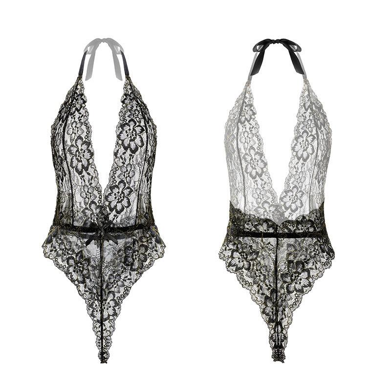 Lace onesie sexy lingerie sexy pajamas uniform seduction passion clothes women
