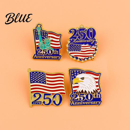 Craftsmanship Brooch Jewelry Liberty 250th Anniversary Commemorative Pin American Flag