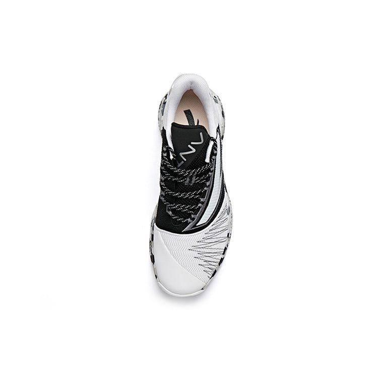 Anta Low Top Basketball Shoes Men's Black White 112031606-2