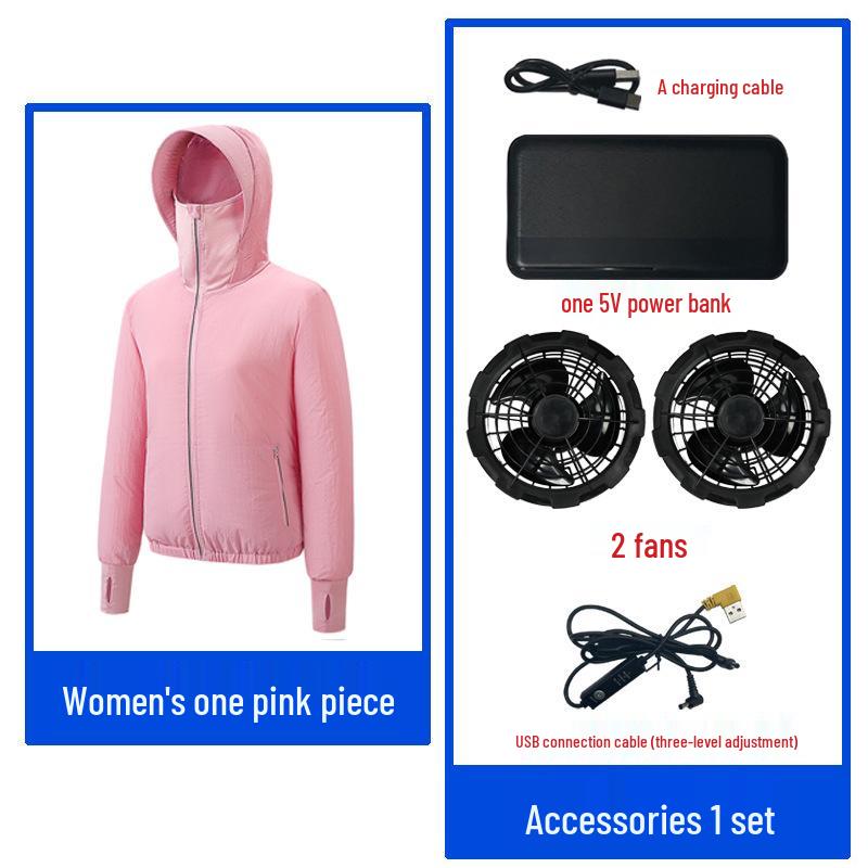 Couple's Lightweight Summer Cooling Air-Conditioned Sunscreen Jacket.