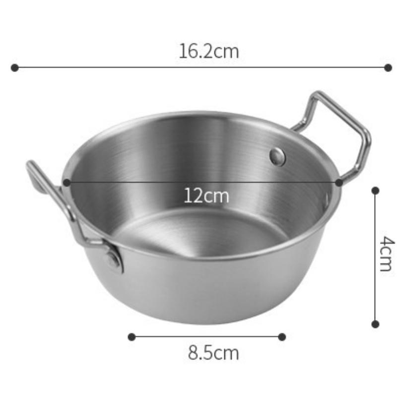 304 Edelstahl Doppelohr Snackteller Gold und Silber Würzsauce Dippen, Gurkenteller