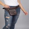 Noora Leather Handmade Blyana Utility Belt Waist Bag, Adjustable Strap
