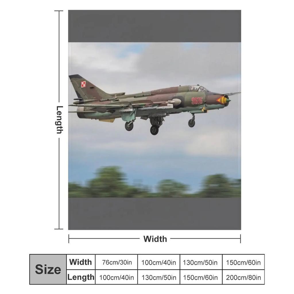 Sukhoi Su-22 (Fitter) Throw Blanket Tourist warm winter funny gift Giant Sofa Blankets