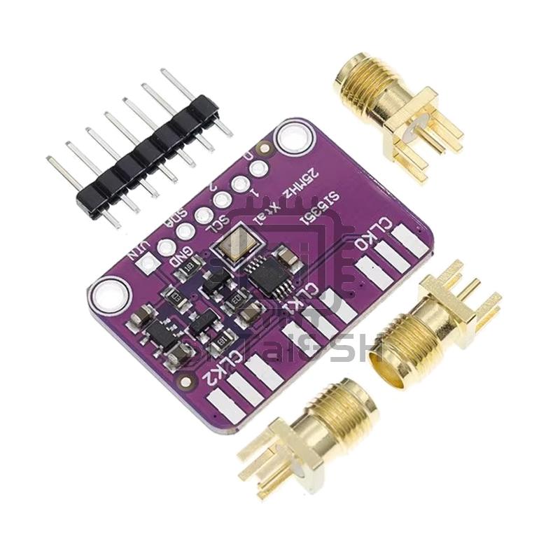 1-10PCS DC 3V-5V Si5351A Si5351 I2C Clock Generator Breakout Board Module Si 5351 A Signal Generator Clock 8KHz-160MHz