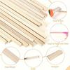 Unfinished Square Wood Dowel Rods - 20Pcs Hardwood Sticks for DIY Projects & Model Building