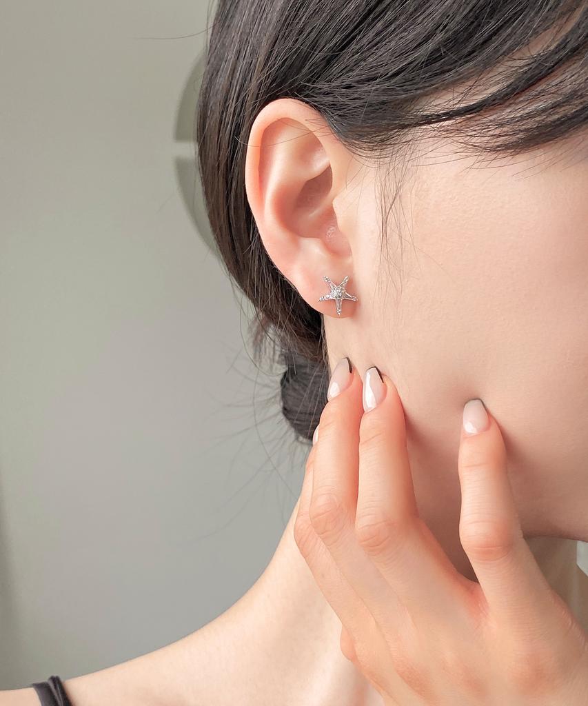 Jyddm Pentagon Star Earrings