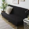 Jacquard-Sofa-Bettbezug, hochwertiger Polarfleece-Stoff, armloser Sofa-Bettbezug ohne Armlehne für Wohnzimmer, Stretch-Faltsofa