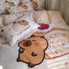 100% Cotton Cartoon Capybara 4-Piece Bedding Set for Kids & Dorms