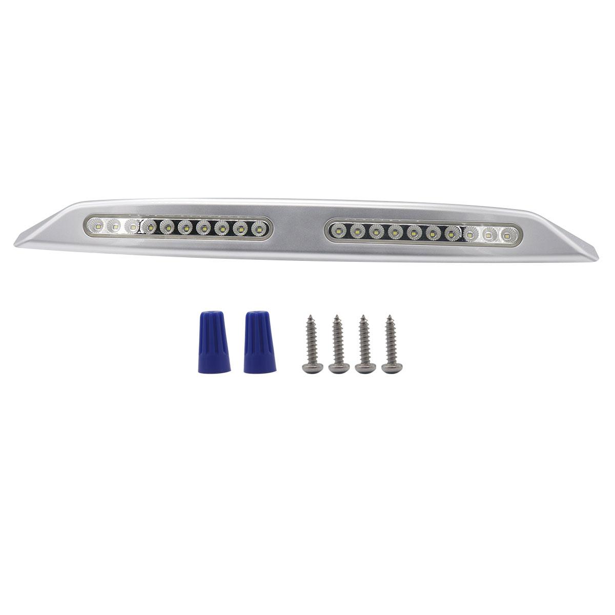 

12 В автомобильные фары водонепроницаемые полосовые светильники 2024 светильники для чтения в сборе для автофургона, яхты, 20 шт., светодиодные шарики для тента, белый свет серебряный