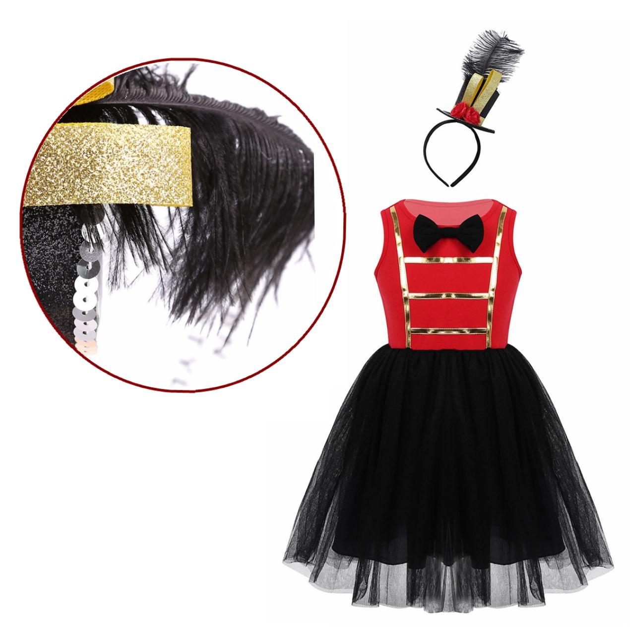 

Детское платье-туту из сетки без рукавов с бантом для Хэллоуина, Рождества, косплея, вечеринки по случаю дня рождения, маскарадного костюма 10-12 Years