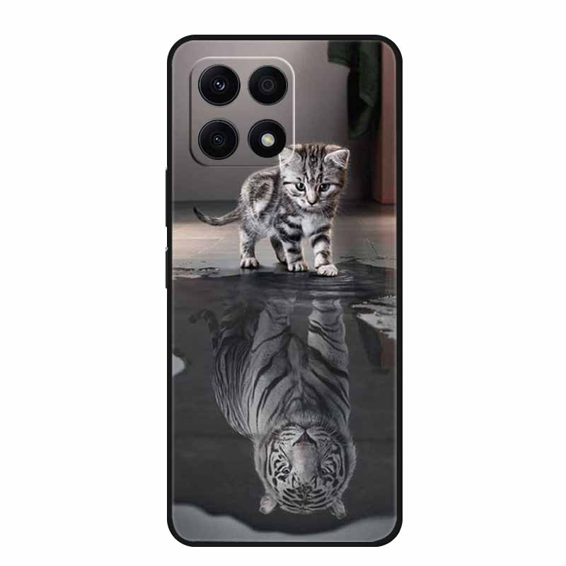 For Honor X6B Case Soft Printed Lion Wolf TPU Silicone Cover for Huawei Honor X6b Case JDY-LX1 Protection HonorX6b Girl Covers