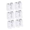 Quick Terminal, 100pcs Quick Splice Wire Terminals T-Tap Self-Stripping 10A 220V 2 Pin Push Quick Wire Cable Connector White Wiring Terminal Male