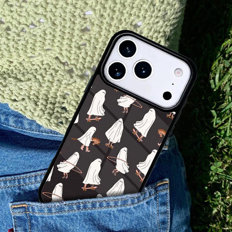 There's A Ghost Phone Case For iPhone 17 AIR 16 Pro Max 15 14 Pro 11 12 13 Shockproof Silicone Cover