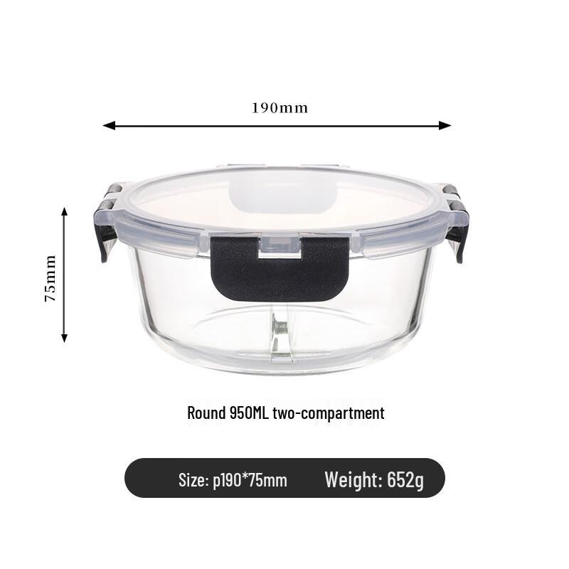 EWIGER STERN Mikrowellengeeigneter Glas-Lebensmittelbehälter