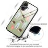 For iPhone 17 Case PC TPU Tempered Glass Pattern Printing Anti Drop Phone Back Cover