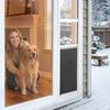 Dog Door for Sliding Glass Door, 1927 Mm To 2049 Mm Adjustable Height, Aluminum Alloy Frame with 3-Layer Flap and Rotating Hinge, for Extra