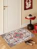Bohemian Ethnic Style Crystal Velvet Carpet Coffee Table Mat Living Room Bedroom Soft Cozy Carpet Bedside Blanket