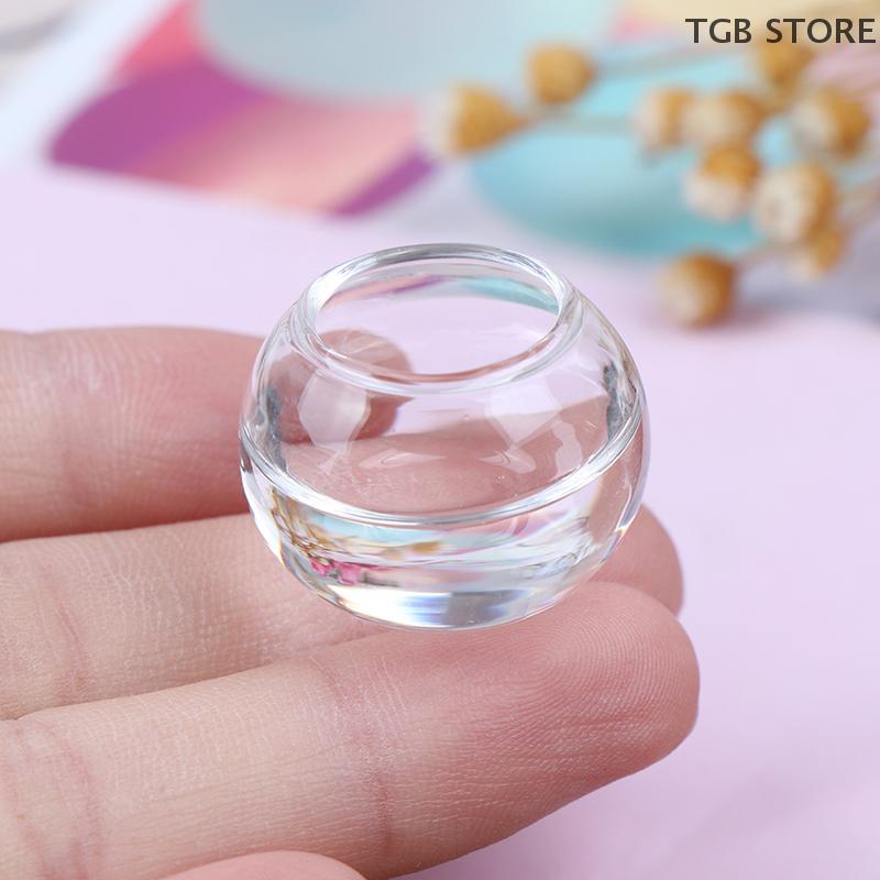 1Pcsx Mini Fish Tank Mini Glass Bowl Miniature Doll House Accessories