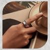 Glossy Ring, Open Copper Ring, Exaggerated And Unique Large And Wide Surface Light Luxury Copper Jewelry.